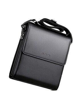 Mens Crossbody Bag Faux Leather Messenger Bag Small Shoulder Bag Travel Work Bag